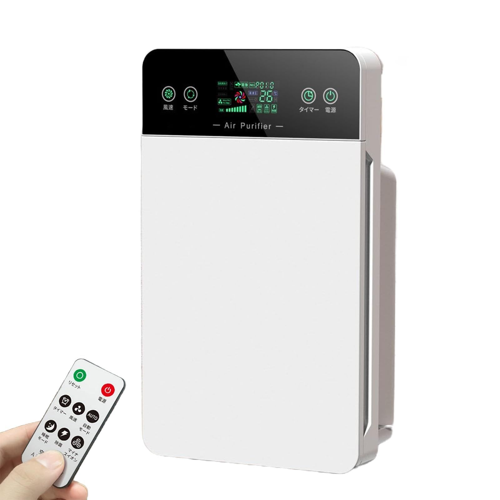 ☆新品☆空気清浄機 花粉 【35畳対応 6重除菌】 air purifier 空気質検知機能 HEPAフィルター 花粉対策 PM2.5 UV除菌 小型 卓上 3段風量設定 AUTOモード タイマー機能 強力 静音 タッチパネル ペット臭 タバ 0cdf39ab