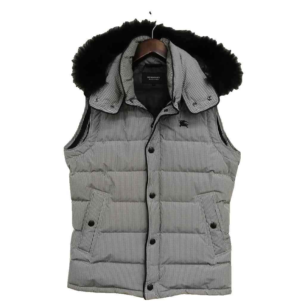BURBERRY ブラックレーベル ジャケット 3way チェック フード 黒 BURBERRY ブラックレーベル ジャケット 3way チェック フード 黒