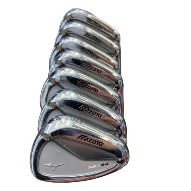 【中古】 ミズノ MP-64 8S アイアンセット IR 純正特注シャフト (フレックスS) メンズ 男性用 右利き 右用 Cランク ゴルフクラブ