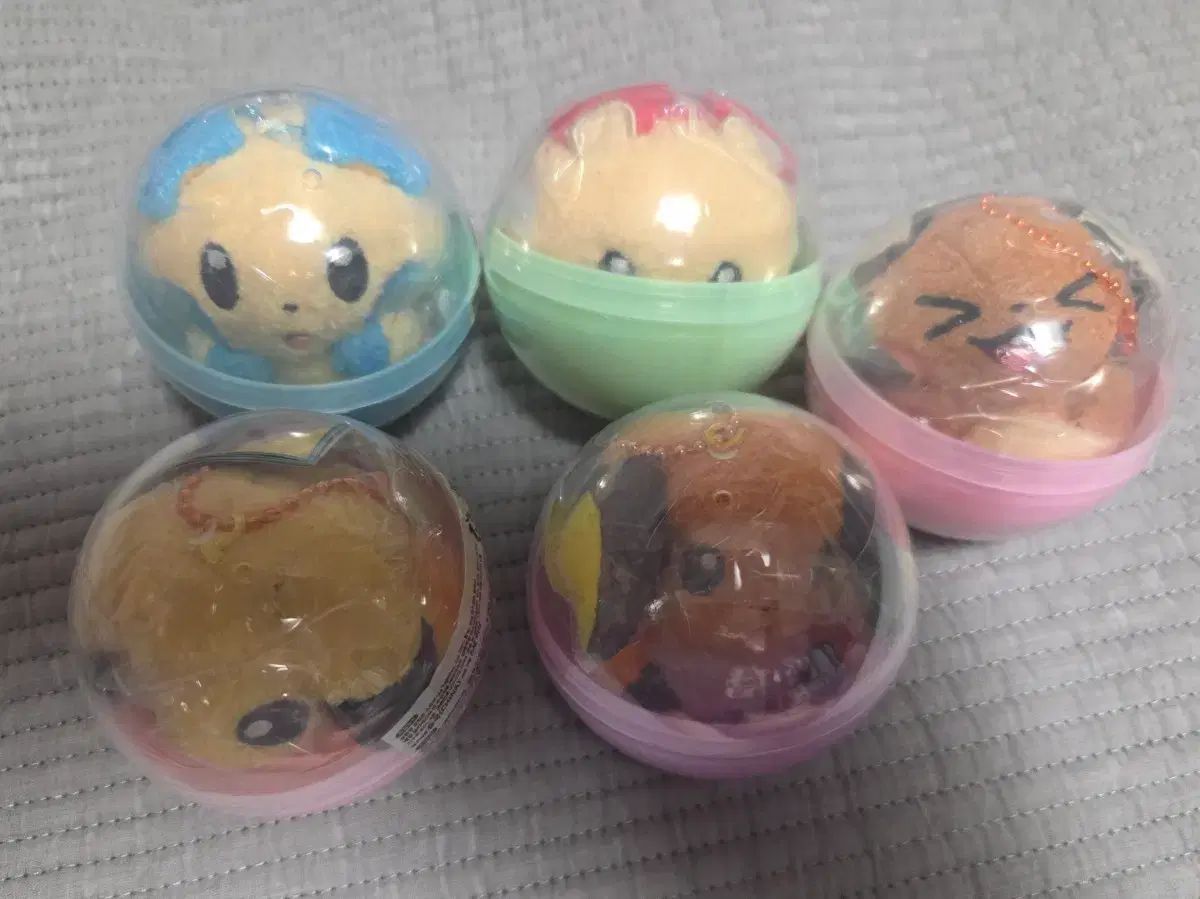 ポケットモンスター 찰싹 マグネット マスコット コレクション ガチャ 5種 まとめ