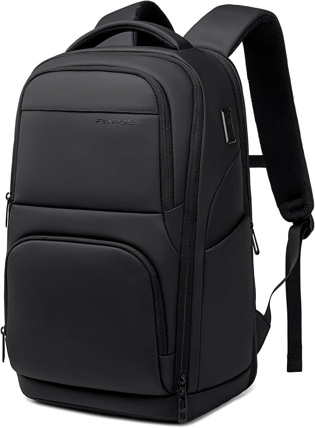 FENRUIEN ビジネスリュック メンズ 大容量 15.6型PC収納 A4対応 マチ拡張 防水 バックパック 軽量1kg 撥水加工 多機能 カジュアル
