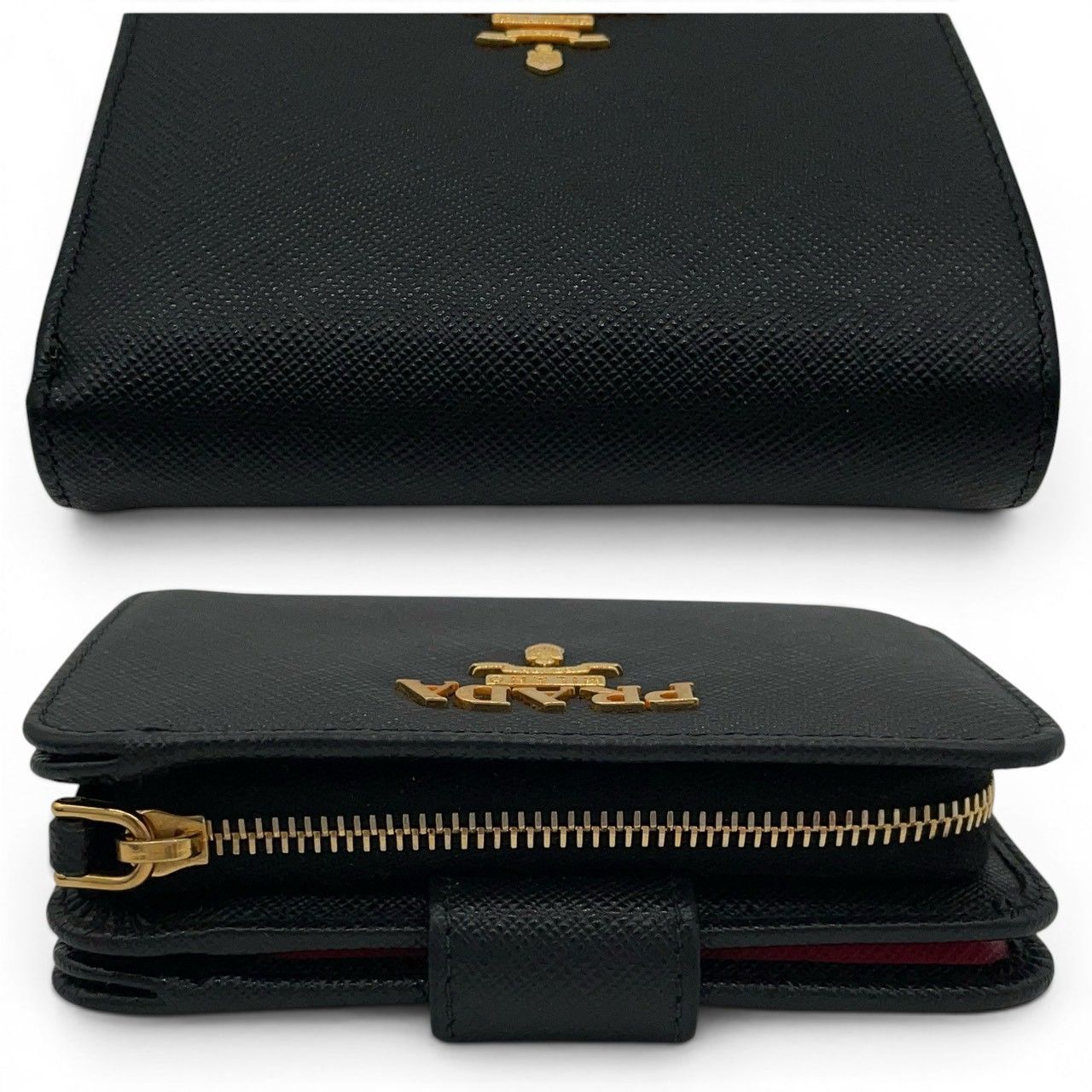 PRADA プラダ 長財布 バイカラー サフィアーノマルティック 【公式通販】