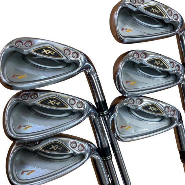 【中古】 テーラーメイド r7 XR(2007) 6S アイアンセット IR GS 75 (フレックスS) メンズ 男性用 右利き 右用 Cランク ゴルフクラブ