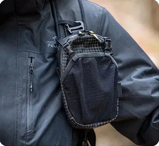 (新品)携帯ポーチ登山バッグリュックサック結合
