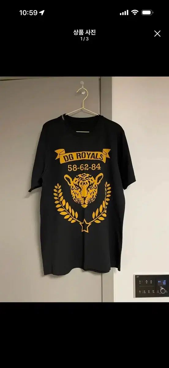 Dolce&Gabbana ドルチェ＆ガッバーナ DG ロイヤルズ ブラック 半袖 Tシャツ 50