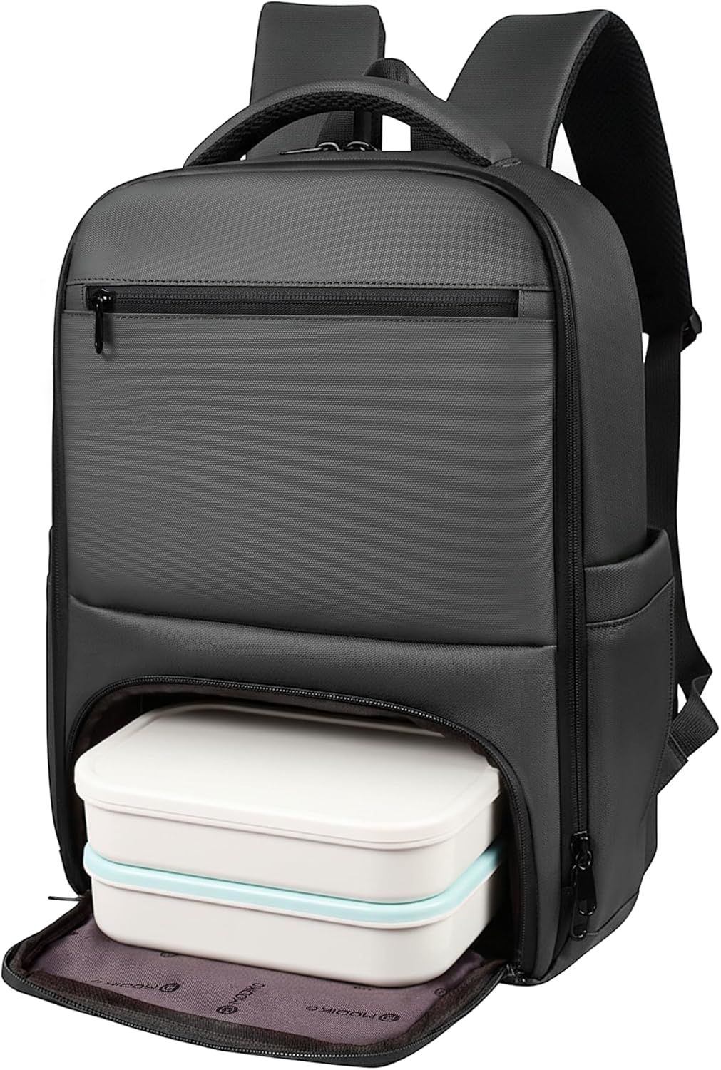 Modiko ビジネスリュック 大容量 15.6インチPC収納 完全防水 止水ファスナー 弁当収納 型崩れ防止 通勤 出張 旅行