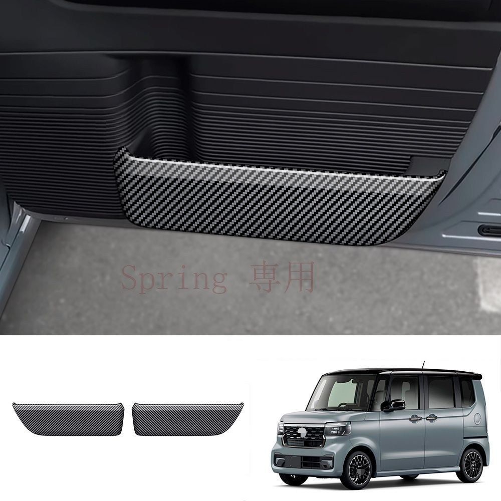 ホンダ N-BOX 2024年 ドアキックガード ドアプロテクター カーボン調 グロスブラック 傷防止 汚れ防止 耐摩耗性 お手入れしやすい 貼り付け装着 内装保護 ドアまわりをすっきり見せる 上質感を演出 使いやすい インテリアアクセサリー カスタムパーツ