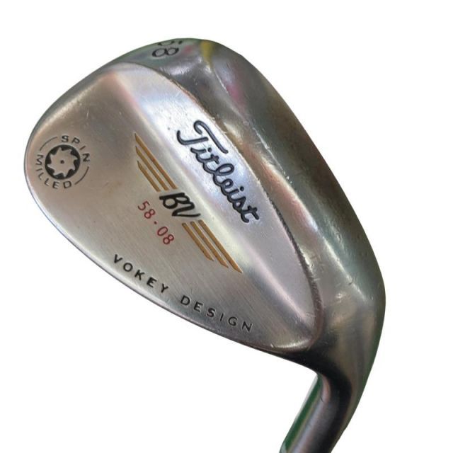 【中古】 タイトリスト VOKEY SPIN MILLED(2009) 58°/08° ウェッジ WG Dynamic Gold (フレックスS) メンズ 男性用 右利き 右用 Dランク ゴルフクラブ