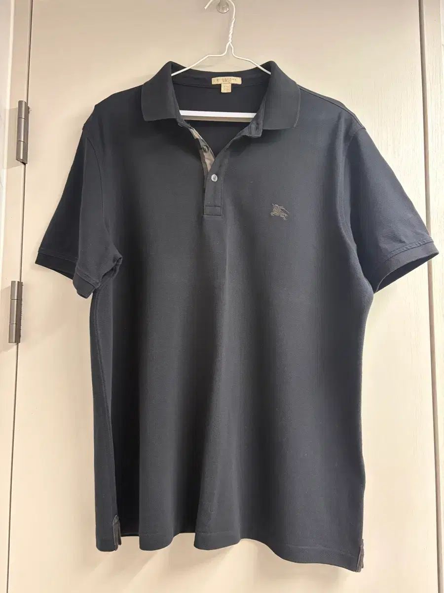 バーバリー ブラック 半袖 ポロTシャツ XXL