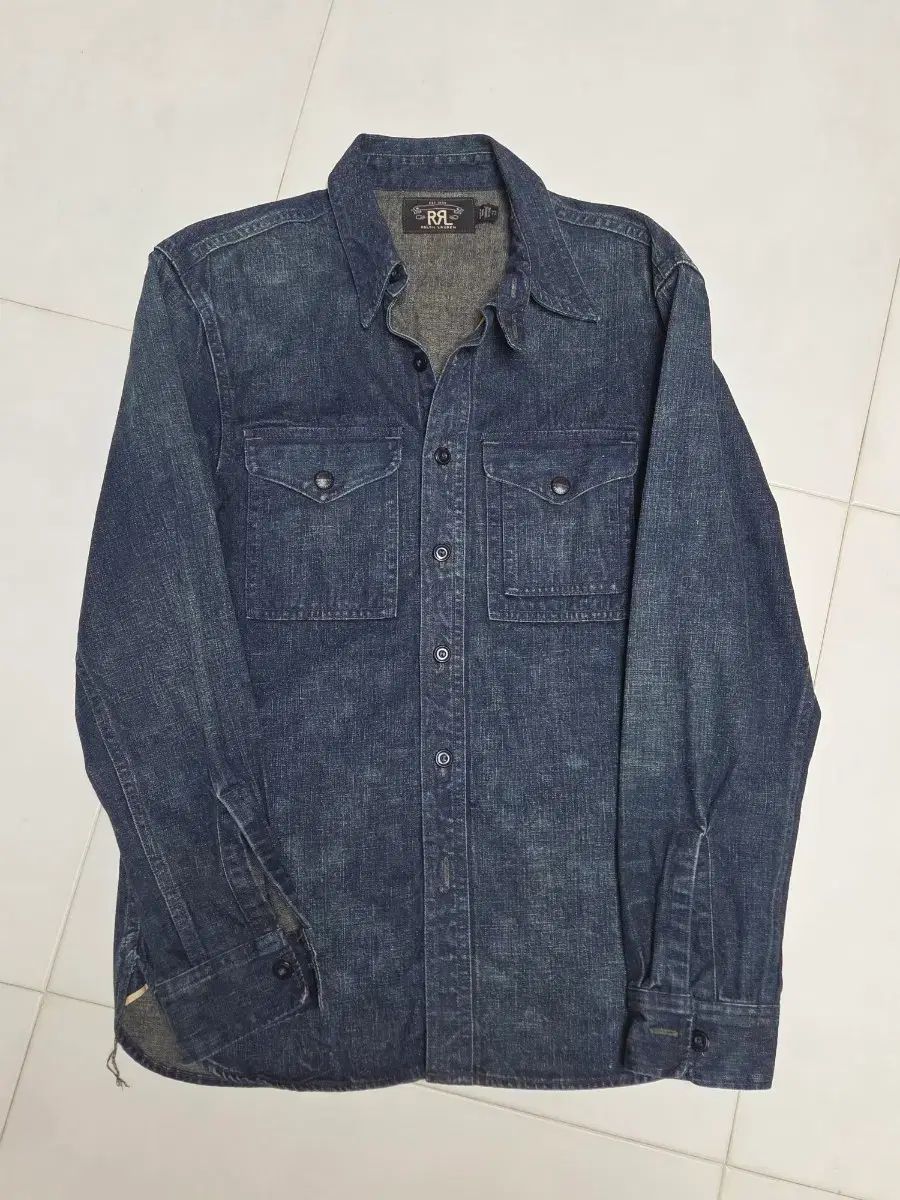 RRL(ダブルアールエル) セルビッジ デニムシャツ XS (옂