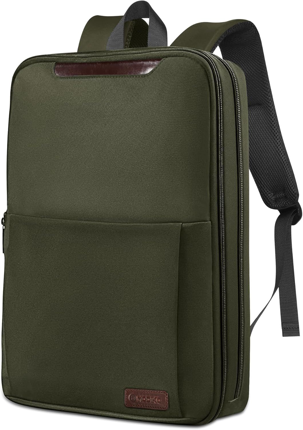 Modiko ビジネスリュック 7cm極薄 拡張20L 15.6インチPC対応 防水 軽量 通気性 A4収納可 通勤 通学 出張 バックパック