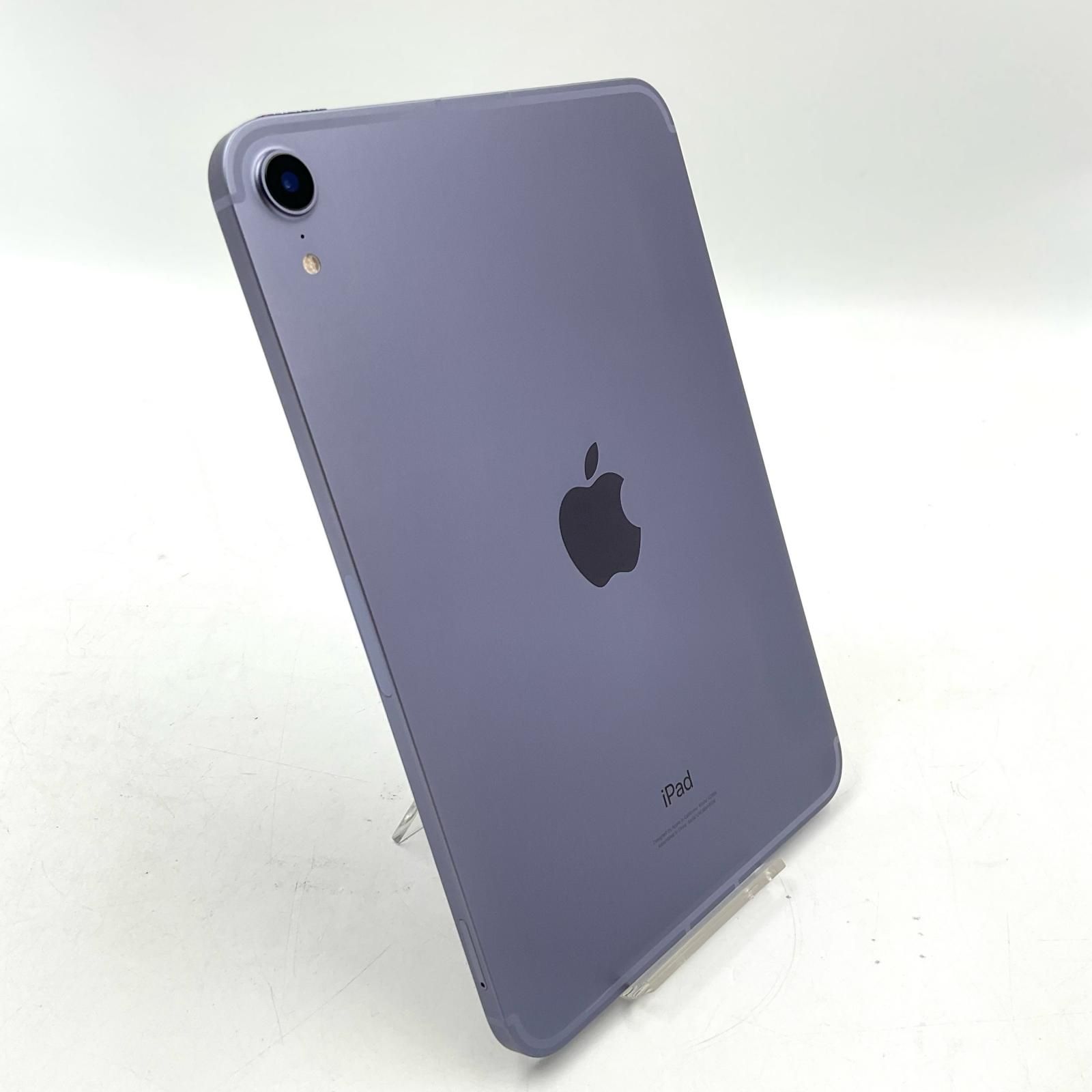 【全額返金保証】【最速発送】Apple iPad mini 8.3インチ 第6世代 256GB パープル WiFi+Cellular SIMフリー 白ロム 美品 動作確認済