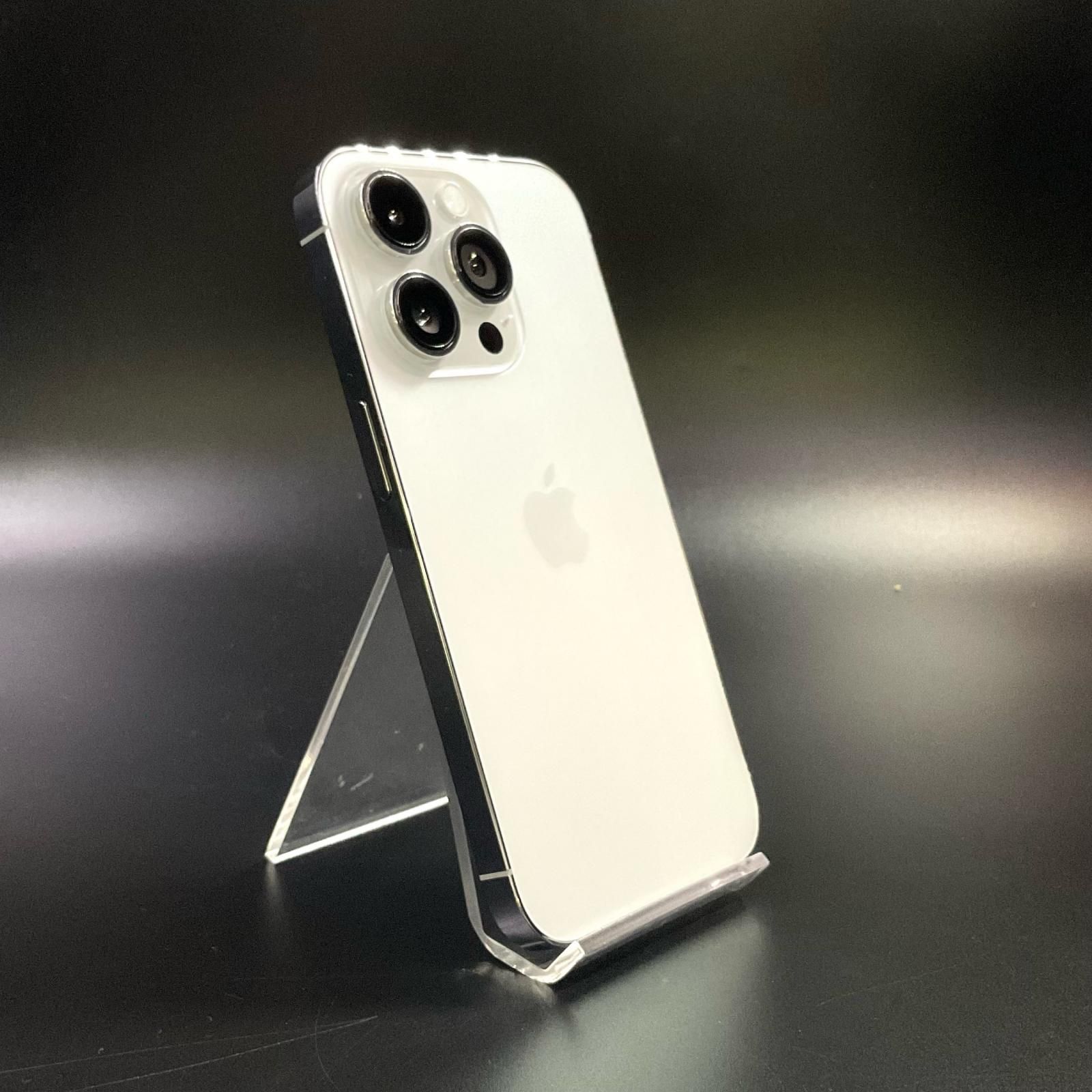 【全額返金保証】【最速発送】 iPhone 14 Pro 128GB ホワイト docomo SIMフリー 白ロム 超美品 動作確認済 98%