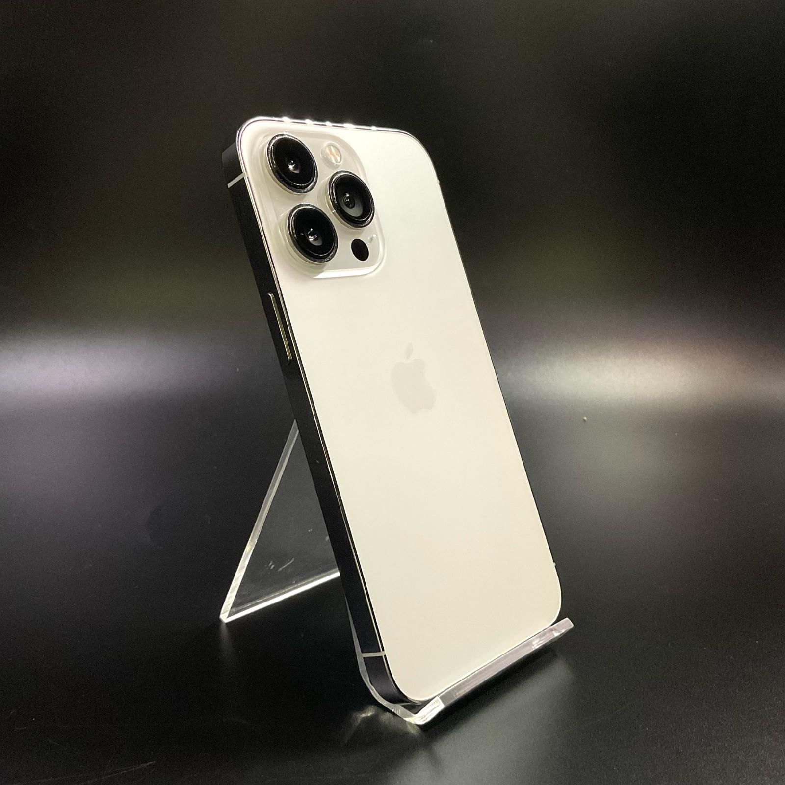 【全額返金保証】【最速発送】 iPhone 13 Pro 128GB シルバー au SIMフリー 白ロム 動作確認済 78%