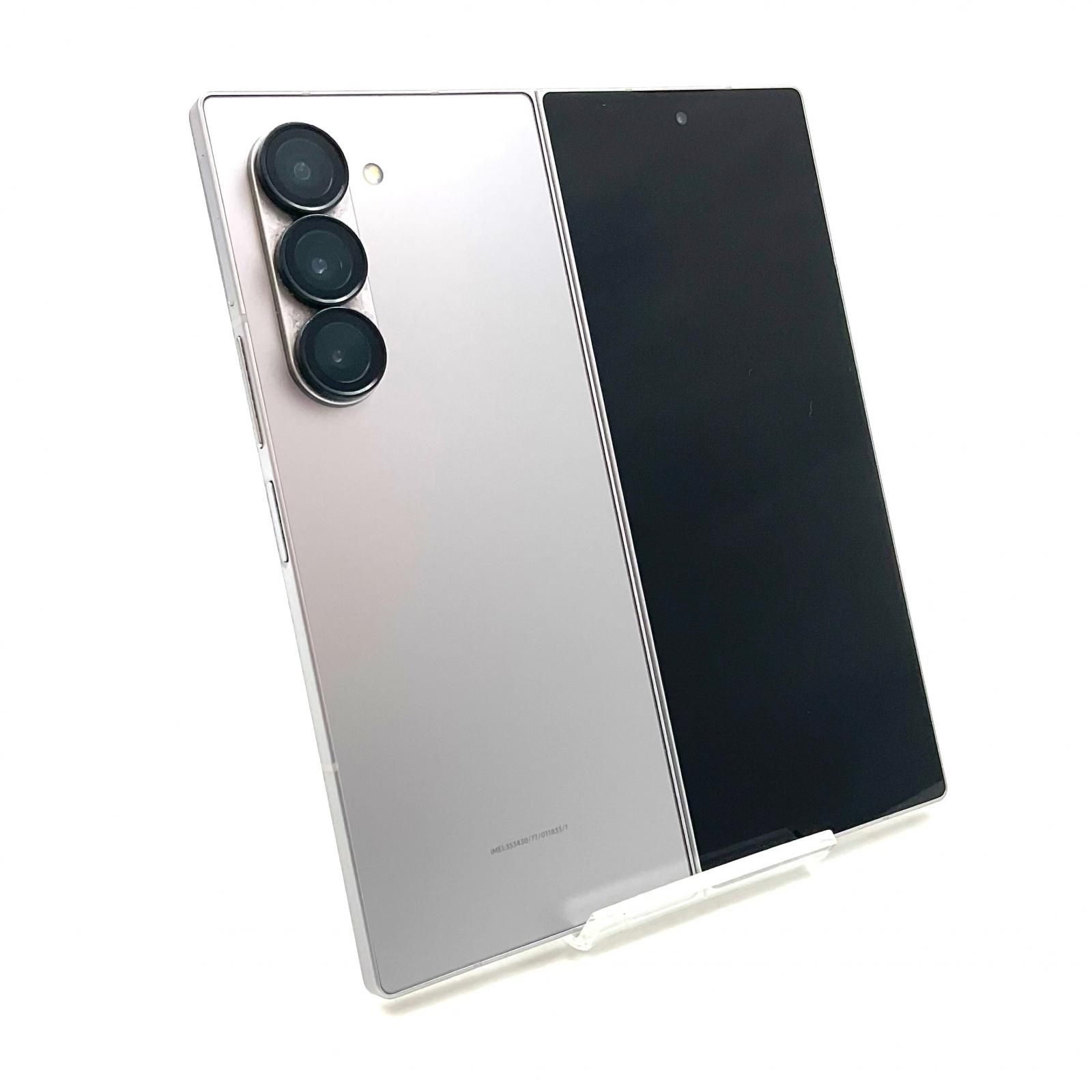 【全額返金保証】【最速発送】SAMSUNG Galaxy Z Fold6 256GB Silver Shadow SIMフリー SM-F956Q 白ロム 美品 動作確認済