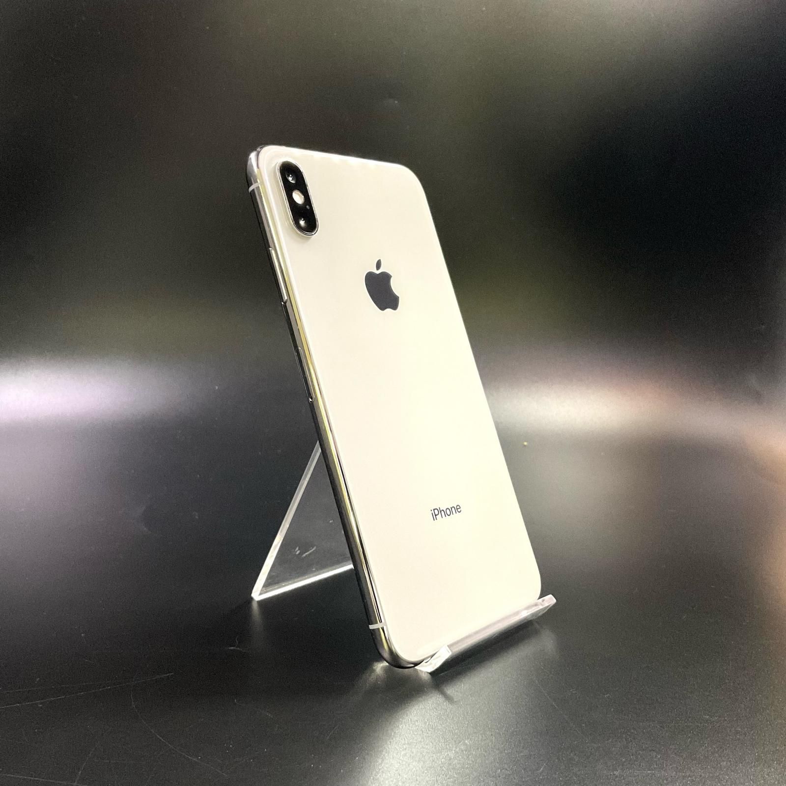 【全額返金保証】【最速発送】 iPhone XS Max 64GB ホワイト docomo 白ロム 動作確認済 77%