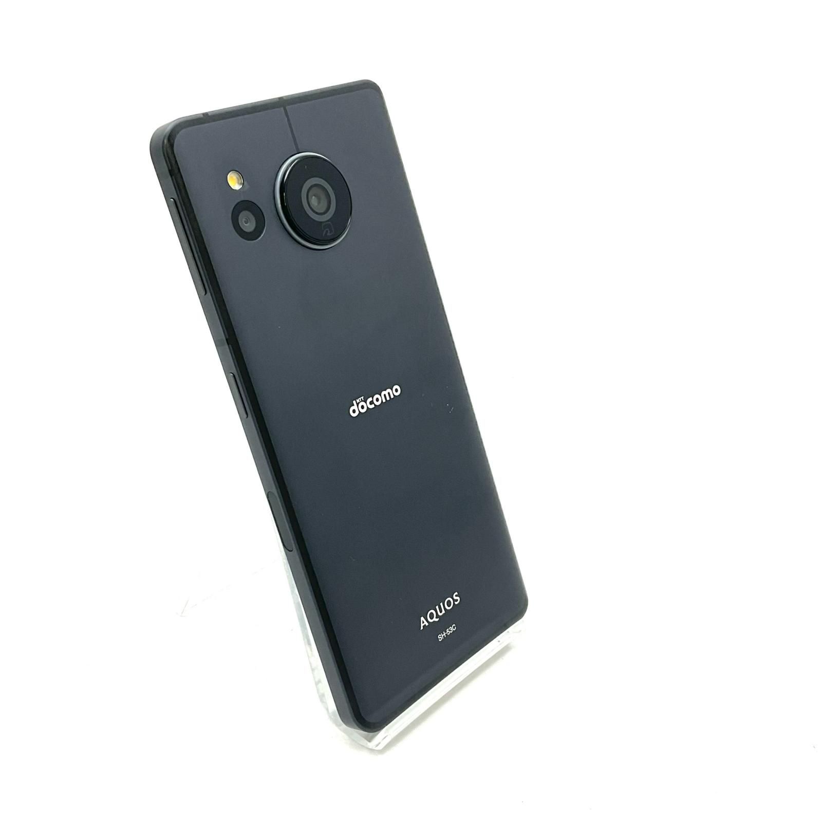 【最速発送】 AQUOS sense7 128GB ブラック系 docomo SIMフリー SH-53C 白ロム【難有】