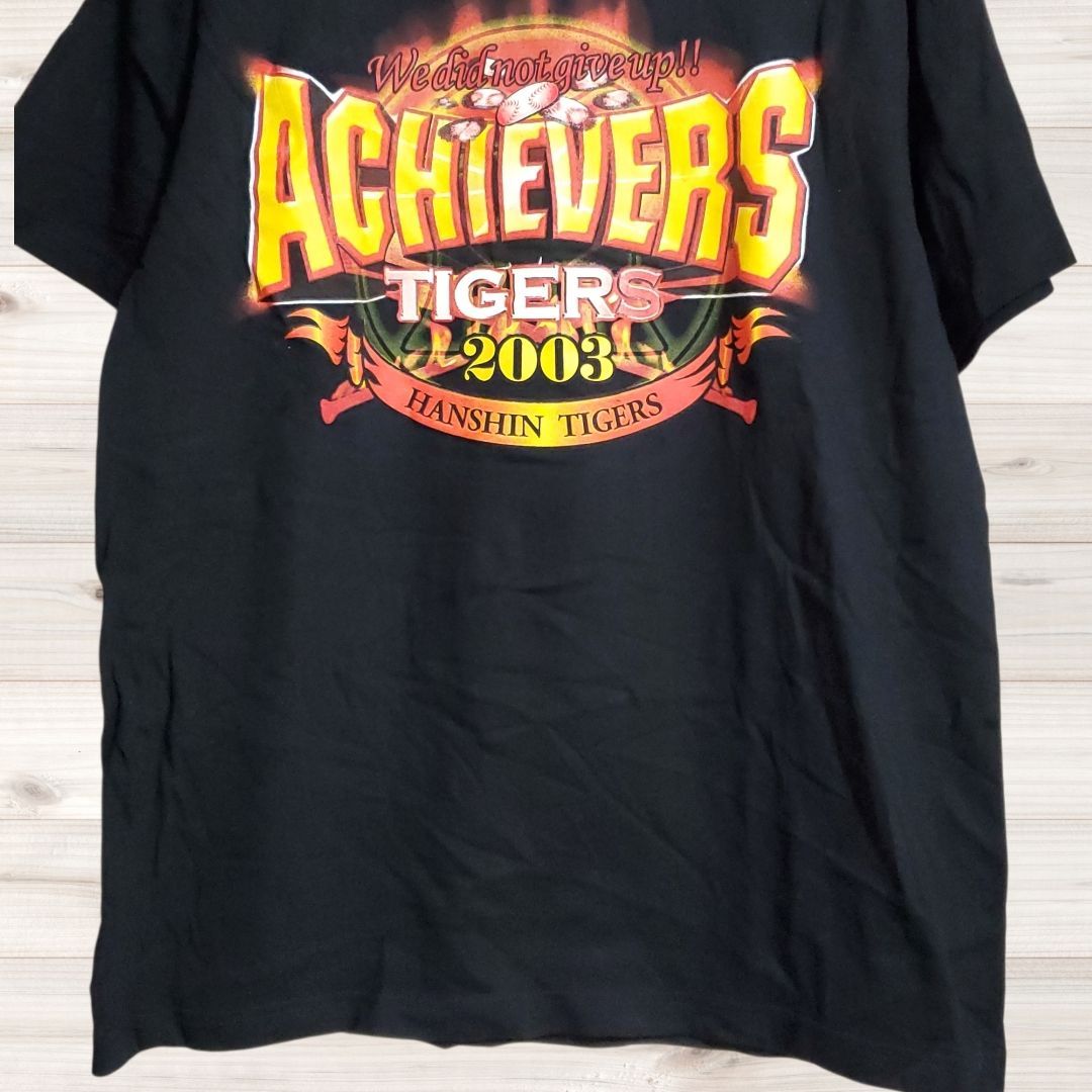 B1693 A chievers tigers 2003 阪神タイガース 半袖Tシャツ 優勝記念