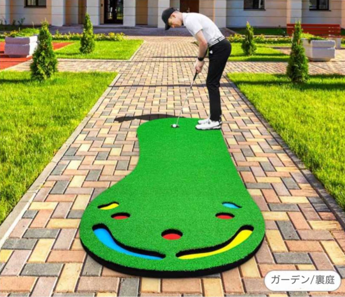 室内ゴルフパター練習器0.9*3mホームオフィスミニグリーンセット練習 