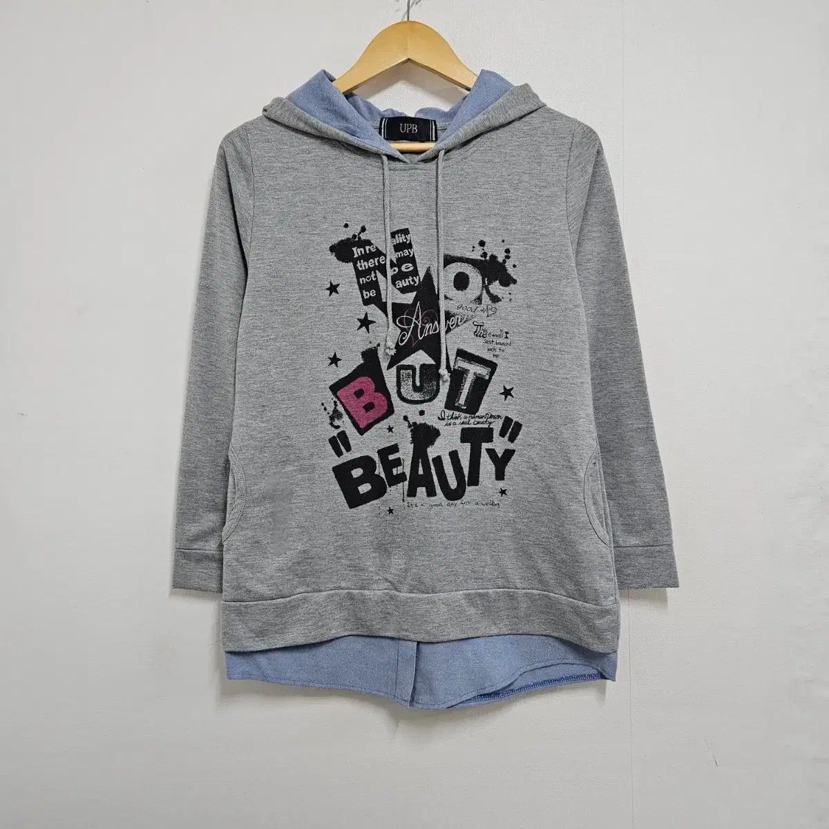日本 ヴィンテージ パンク y2k フードTシャツ