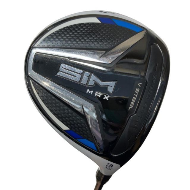 【中古】 テーラーメイド SIM MAX 3W フェアウェイウッド FW TENSEI BLUE TM50(FW) (フレックスS) メンズ 男性用 右利き 右用 Cランク ゴルフクラブ