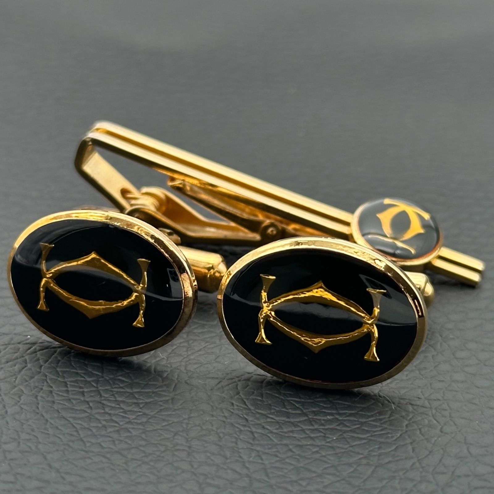 B5186】 Cartier カルティエ ネクタイピン カフリンクス セット