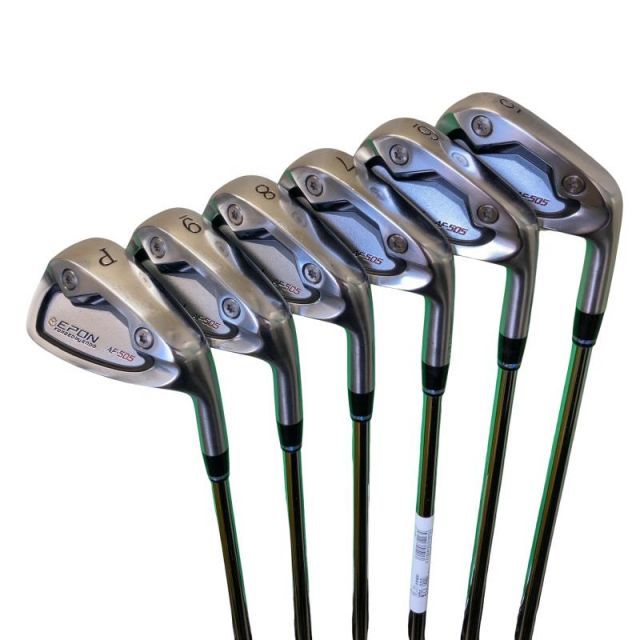 【中古】 エポンゴルフ株式会社 EPON AF-505 6S アイアンセット IR 純正特注シャフト (フレックスその他) メンズ 男性用 右利き 右用 Dランク ゴルフクラブ