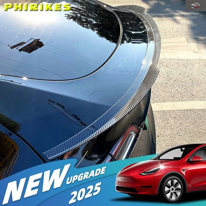 リアトランクスポイラーウィングテールテスラスポイラーモデルY 2021-2024スタイリングエアダムチューニング