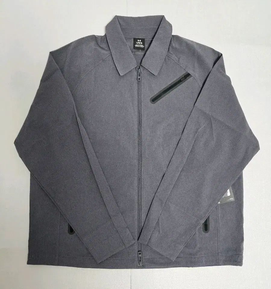 アンダーアーマー グレー ジップアップ シャツ ジャケット L 新品