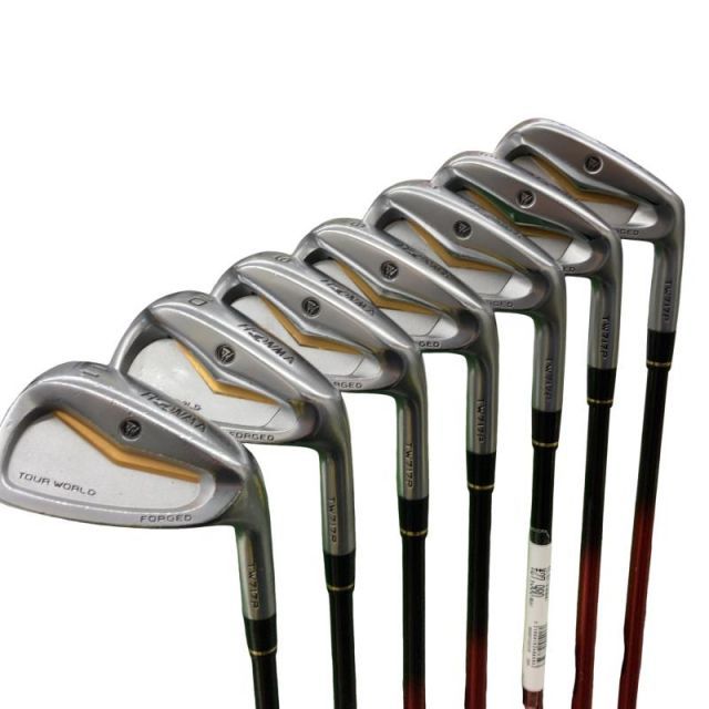 【中古】 本間ゴルフ TOUR WORLD TW717P FORGED 8S アイアンセット IR 2S ARMRQ8 54(アイアン)TOUR WORLD (フレックスR) メンズ 男性用 右利き 右用 Cランク ゴルフクラブ