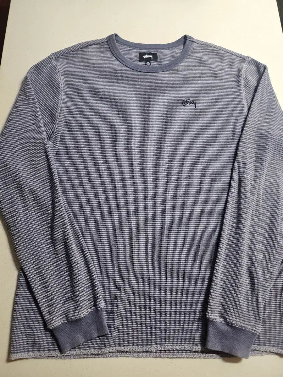 XL STUSSY サーマル ワッフル ロングスリーブ 長袖Tシャツ