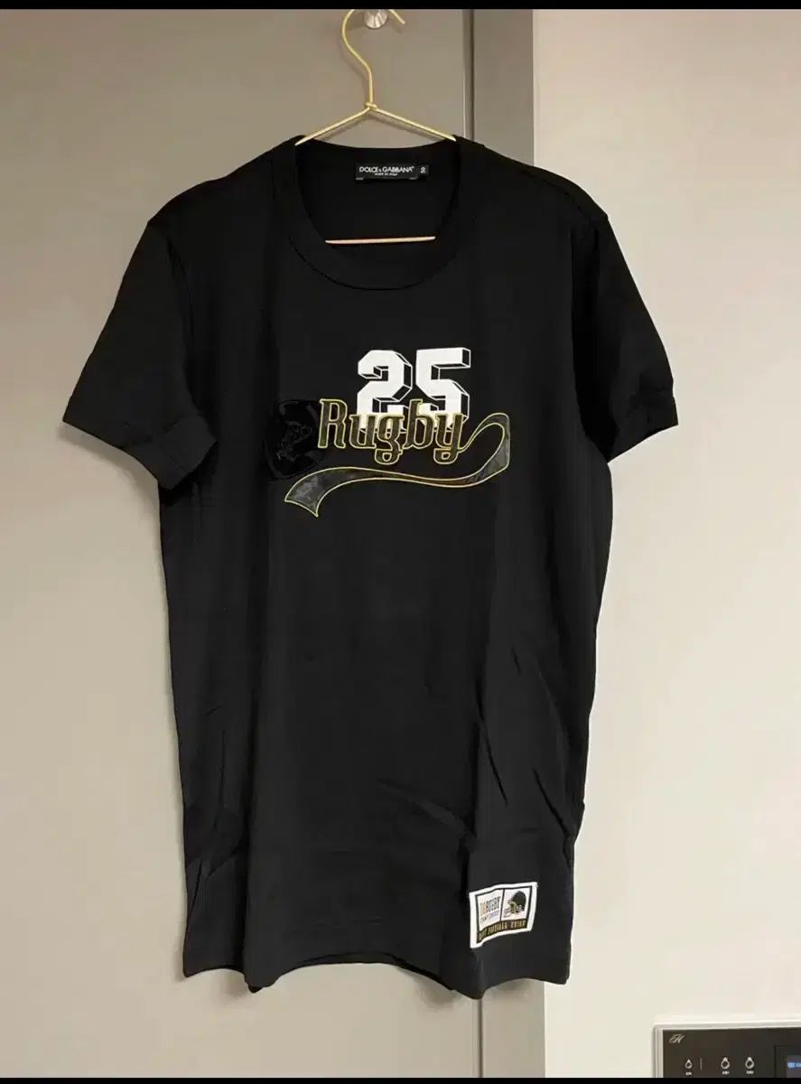 ドルチェ＆ガッバーナ ブラック ラグビー Tシャツ 50