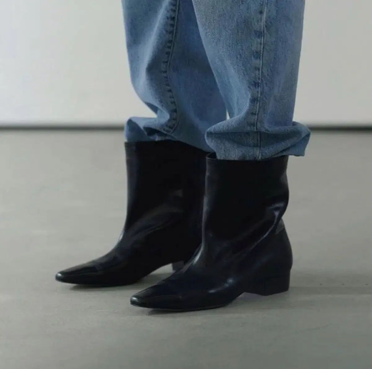 ピエトン ブーツ PERTH wide boots_black 250