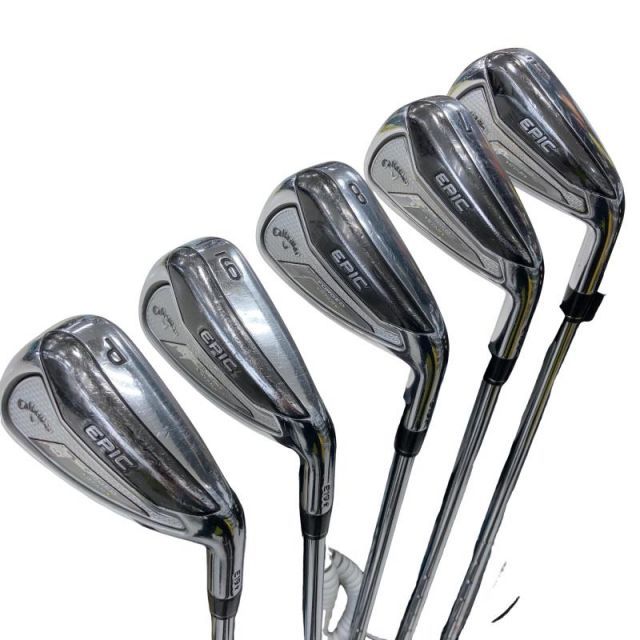 【中古】 キャロウェイ EPIC FORGED STAR 5S アイアンセット IR 純正特注シャフト (フレックスS) メンズ 男性用 右利き 右用 Cランク ゴルフクラブ