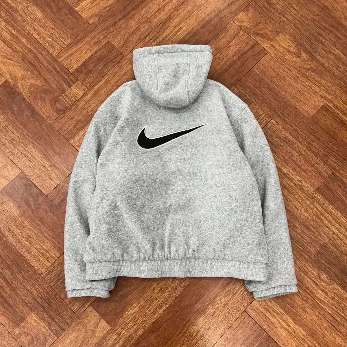 XL NIKE 00s オールドスクール ビックロゴ フリース キルティング ジャケット