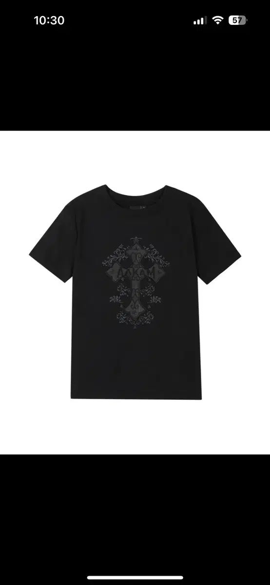 アッカム 半袖 新品 Cros2 Half Top ブラック サイズ 1