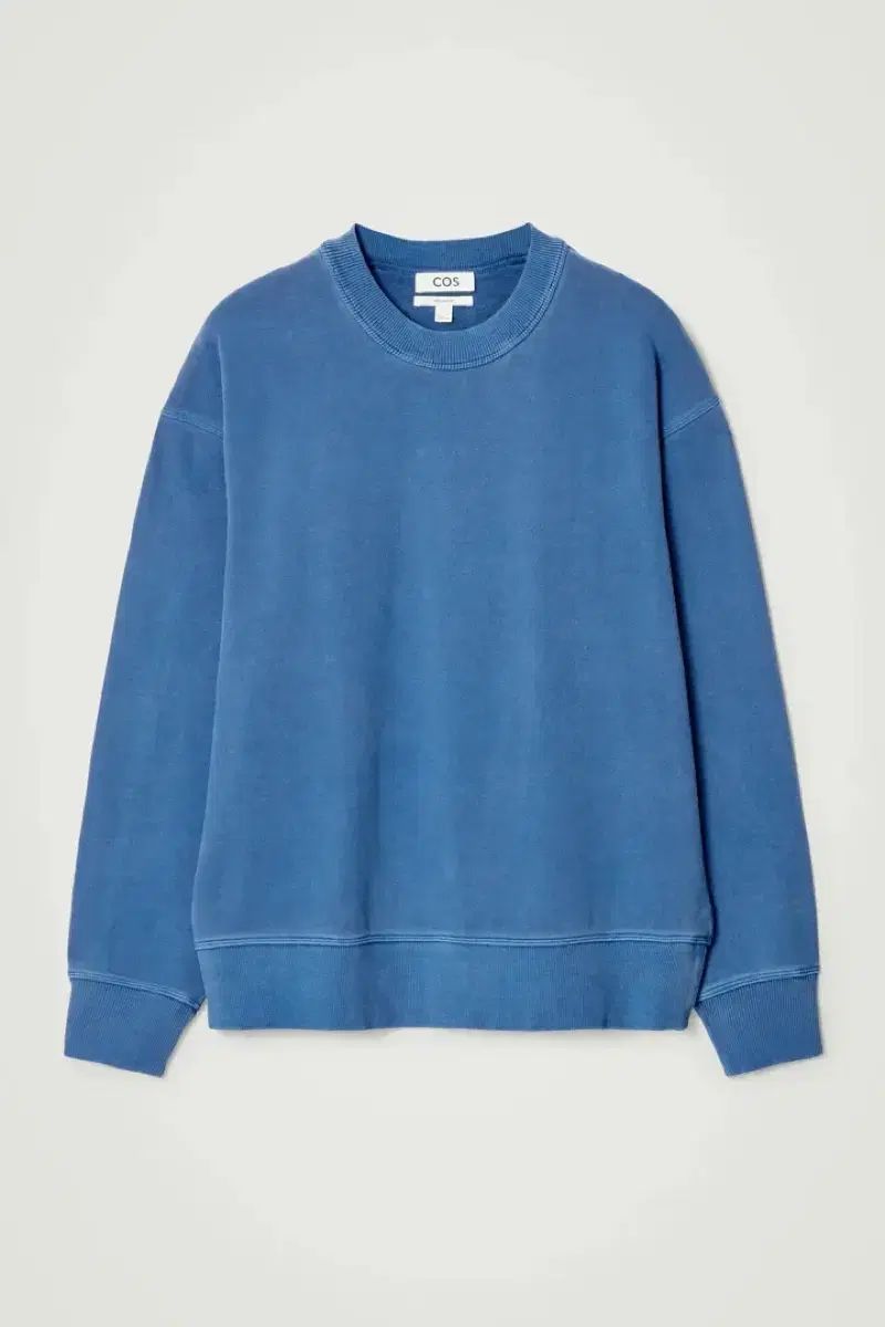 中古 COS リラックスド ウォッシュド コットン スウェットシャツ ブルー メンズ M サイズ