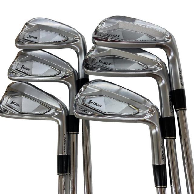 【中古】 ダンロップ SRIXON ZXi5 6S アイアンセット IR 純正特注シャフト (フレックスS) メンズ 男性用 右利き 右用 Cランク ゴルフクラブ