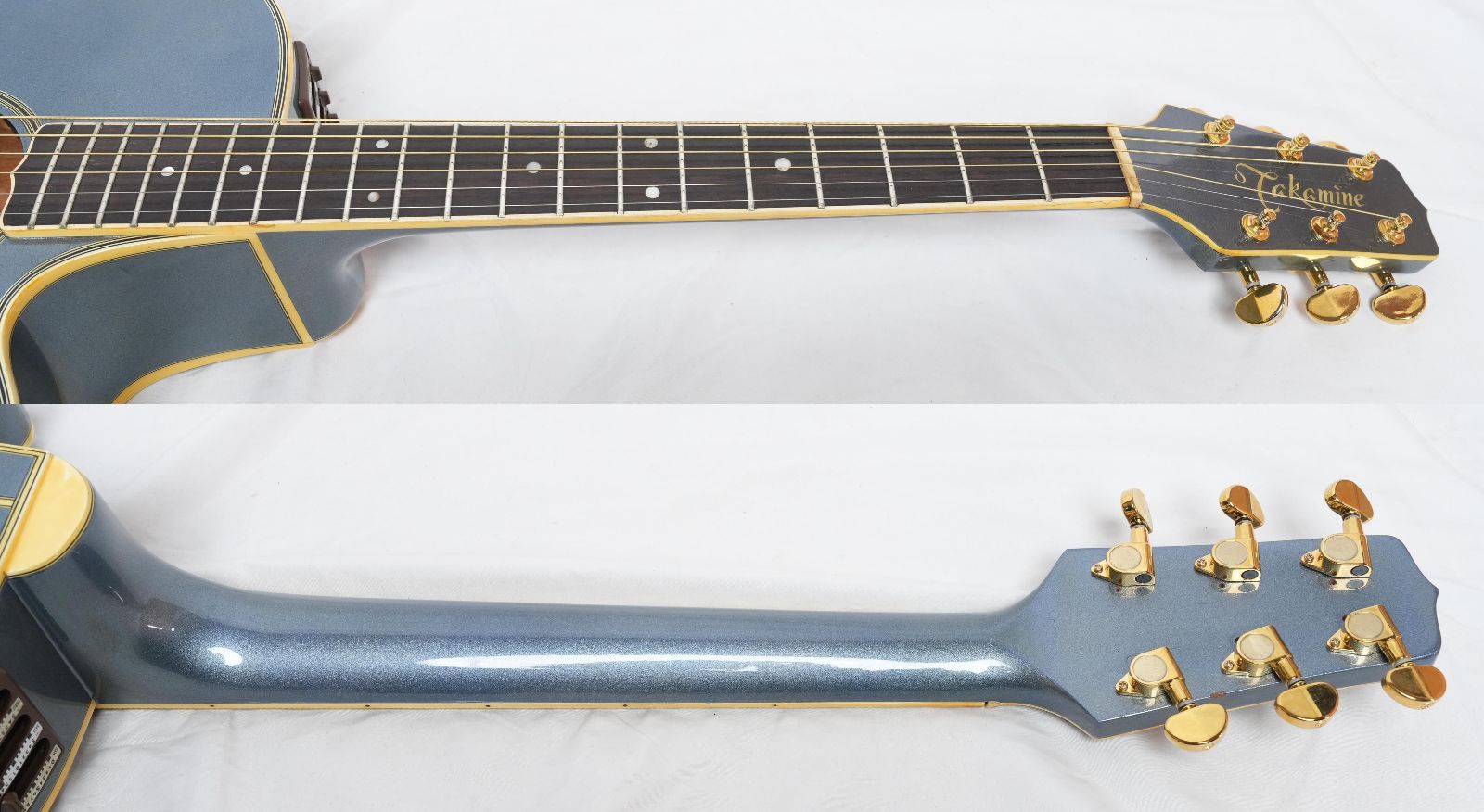 ☆TAKAMINE PT-108 ブルーメタリック 80年代 日本製 エレアコ ハード