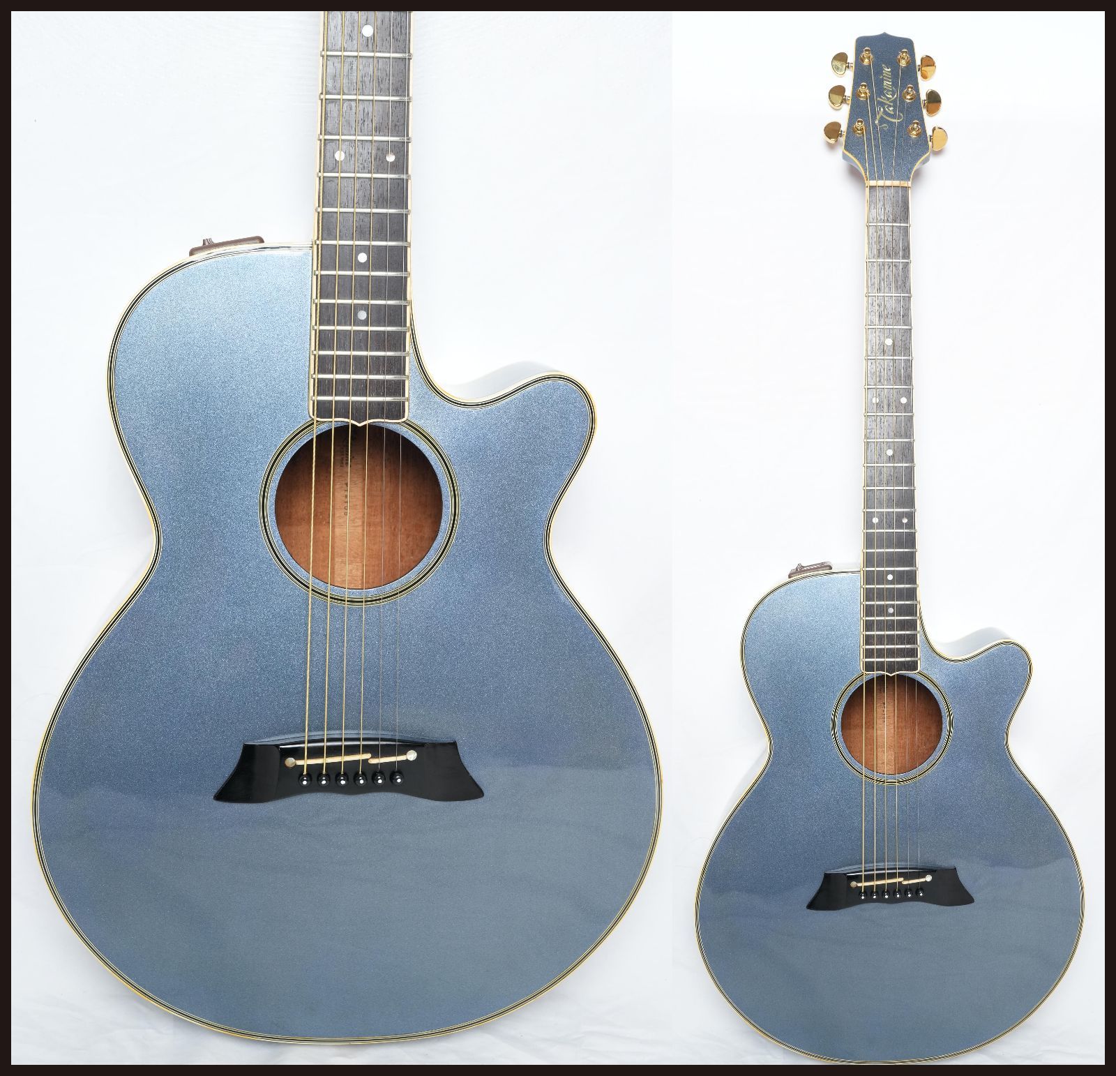 ☆TAKAMINE PT-108 ブルーメタリック 80年代 日本製 エレアコ ハード