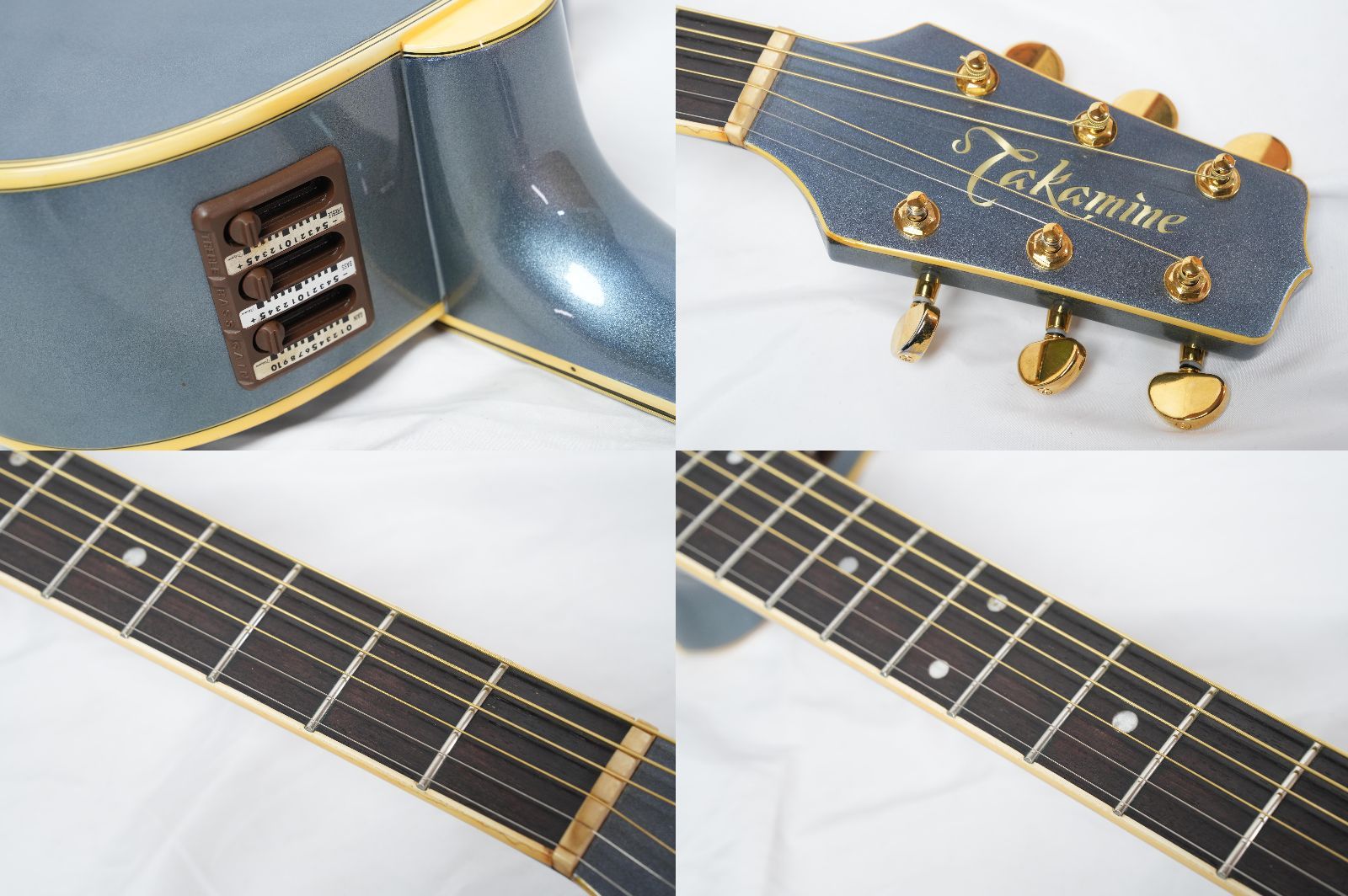 ☆TAKAMINE PT-108 ブルーメタリック 80年代 日本製 エレアコ ハード