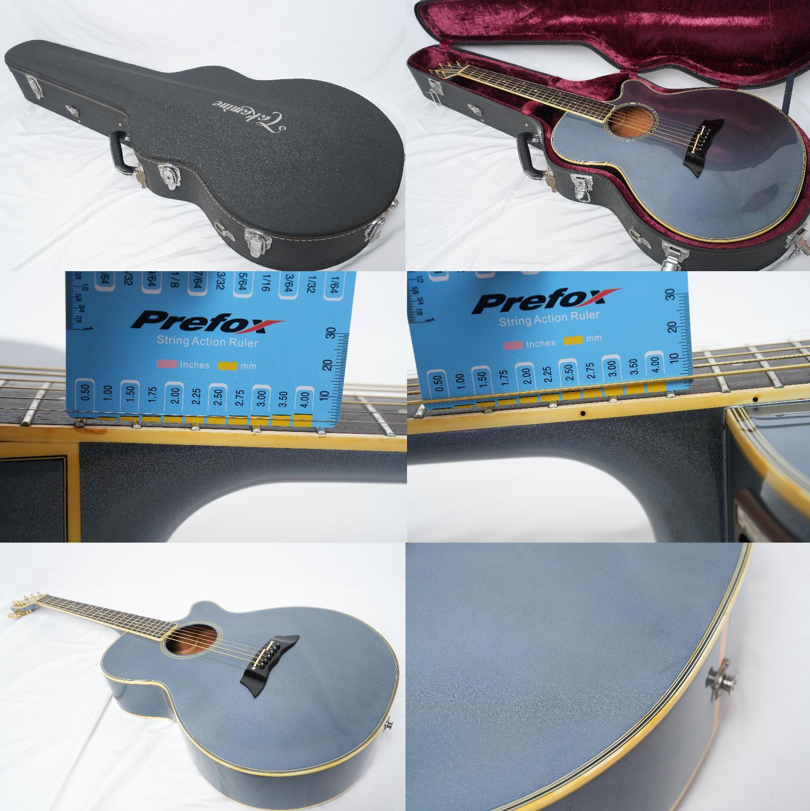☆TAKAMINE PT-108 ブルーメタリック 80年代 日本製 エレアコ ハード