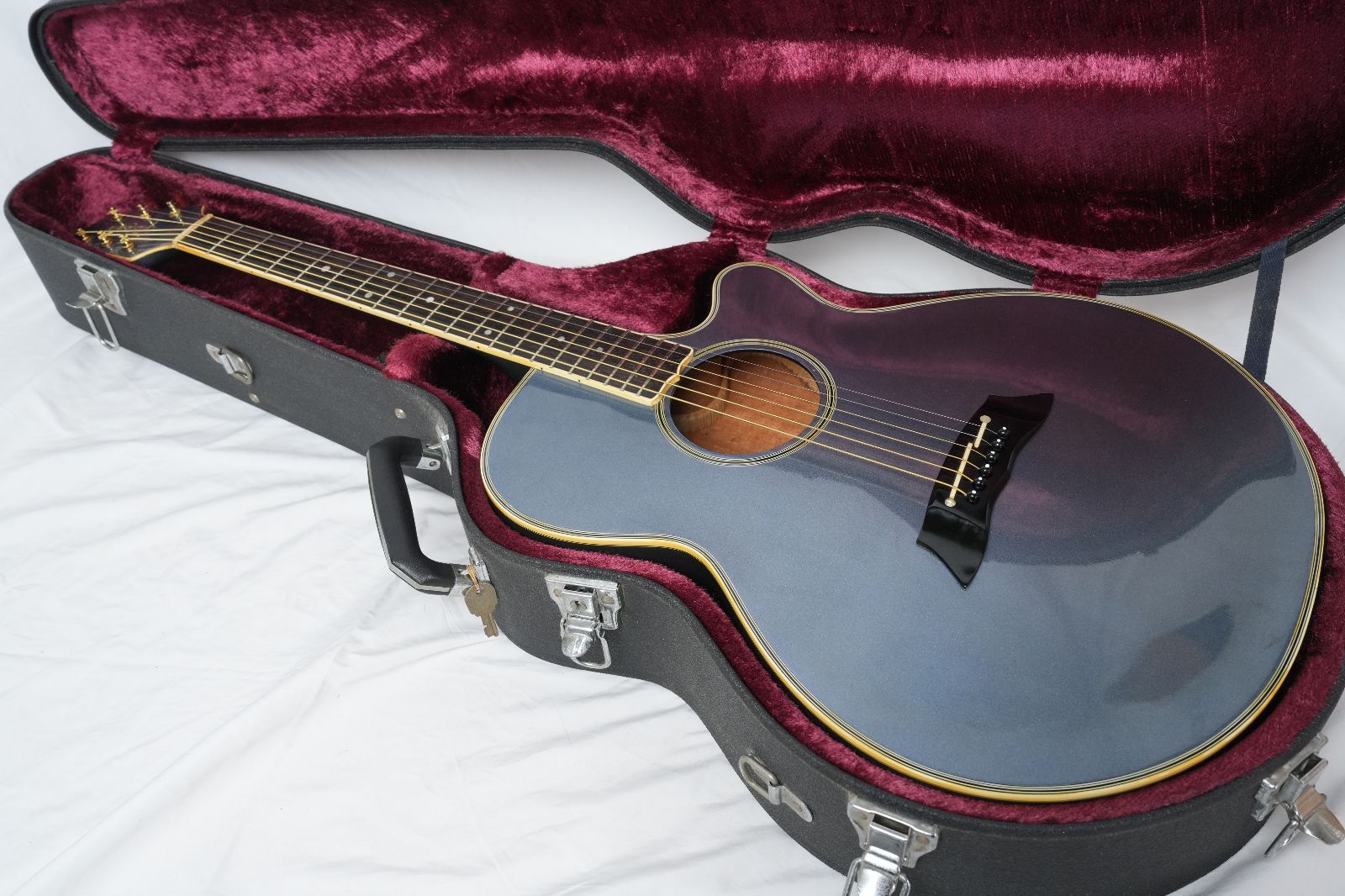 ☆TAKAMINE PT-108 ブルーメタリック 80年代 日本製 エレアコ ハード