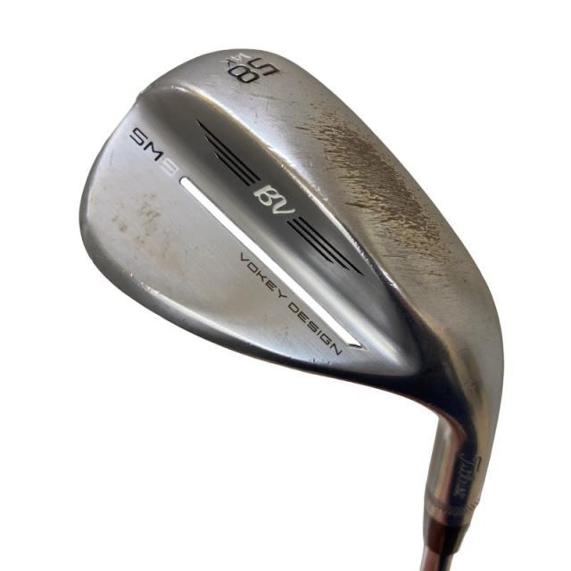 【中古】 タイトリスト VOKEY SPIN MILLED SM9 ツアークロム 58°/14°K ウェッジ WG BV 105 (フレックスその他) メンズ 男性用 右利き 右用 Dランク ゴルフクラブ