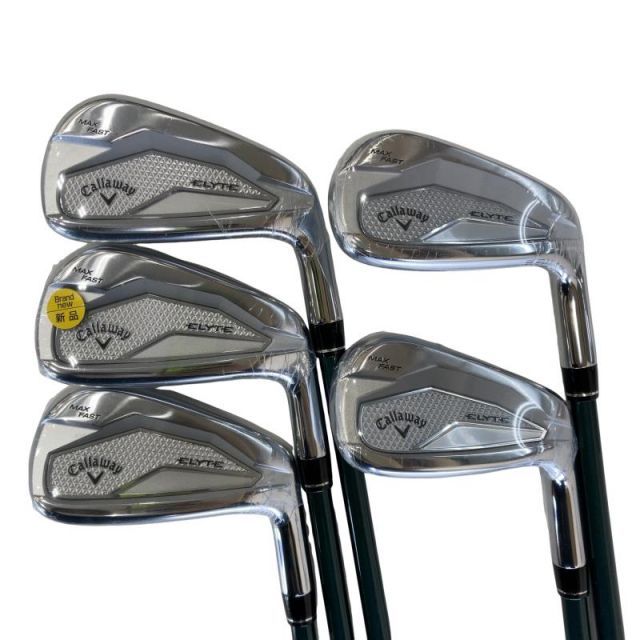 【中古】 キャロウェイ ELYTE MAX FAST 5S アイアンセット IR LIN-Q GREEN 40 for CW(ELYTE IR) (フレックスR) メンズ 男性用 右利き 右用 Nランク ゴルフクラブ