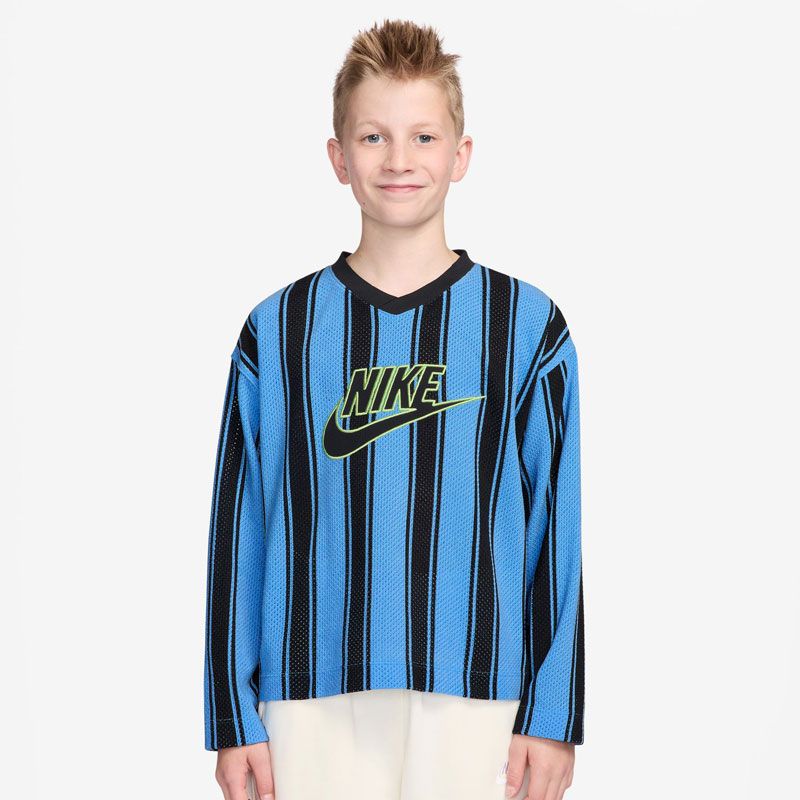 サイズ140cm、NIKE(ナイキ) ナイキ YTH NSW メッシュ ジャージー L/S トップ マルチアスレ ウェア シャツ IF2304