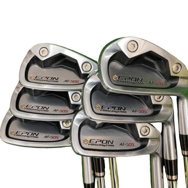 【中古】 エポンゴルフ株式会社 EPON AF-505 6S アイアンセット IR 純正特注シャフト (フレックスその他) メンズ 男性用 右利き 右用 Cランク ゴルフクラブ