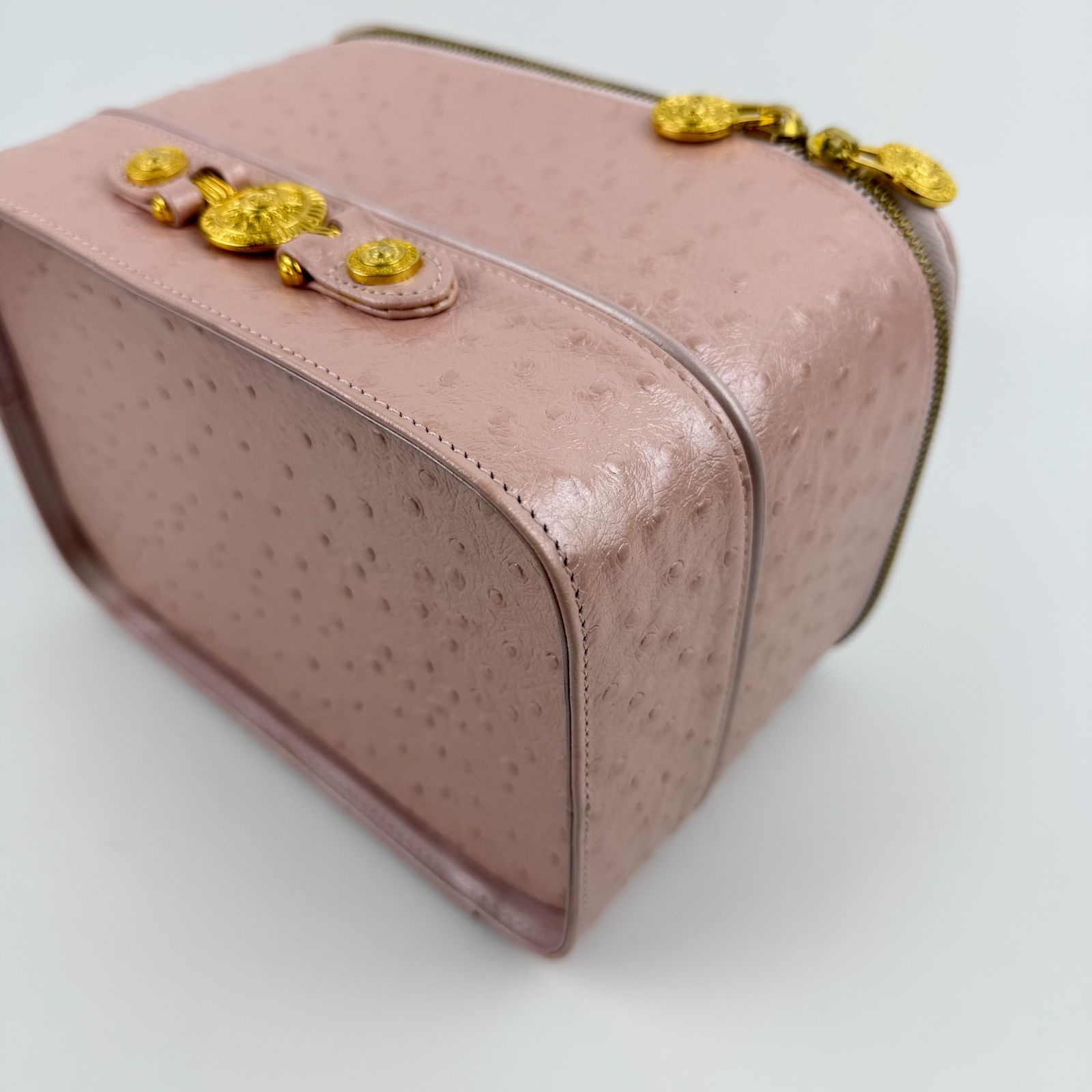 中古】GIANNI VERSACE ヴェルサーチ バニティバッグ ハンドバッグ 