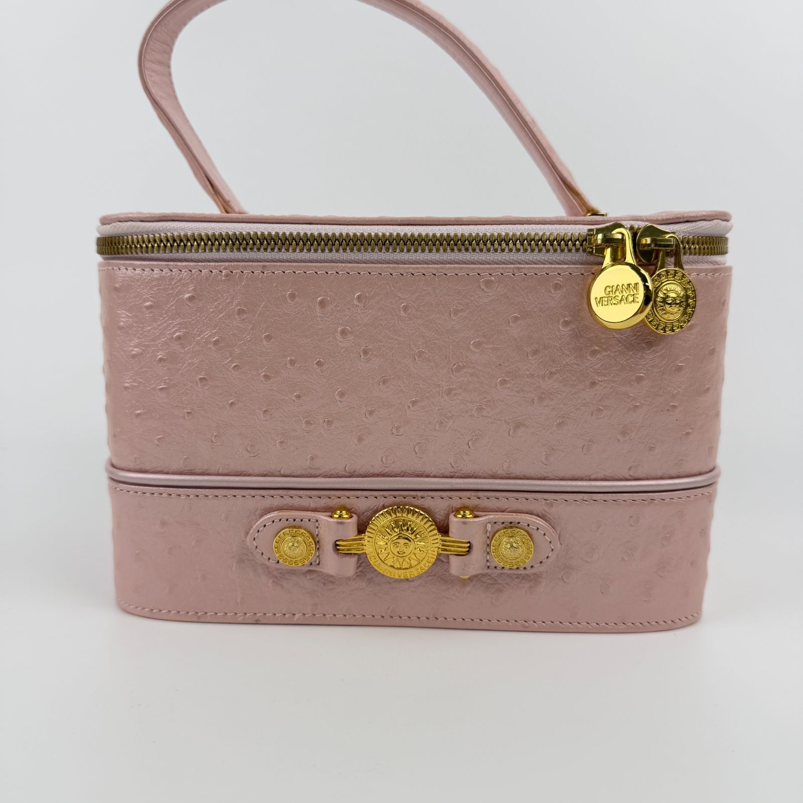 VERSACE ヴェルサーチ サンバースト バニティバッグ ショルダー 2WAY ジャンニヴェルサーチ サンバースト バニティ ハンドバッグ 2way
