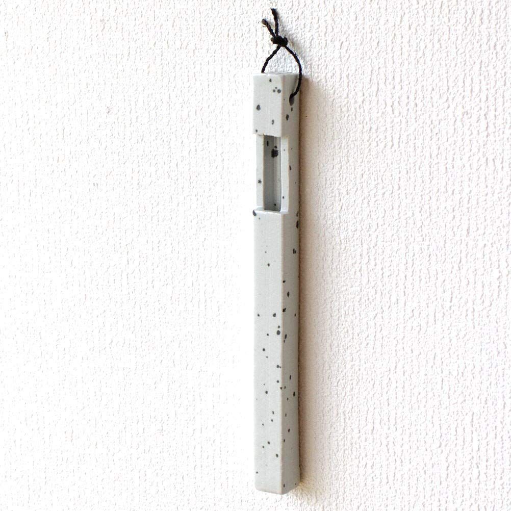 一輪挿し 陶器 おしゃれ 壁掛け花瓶 花器 信楽焼 和陶器掛け花 七 [soh6937]